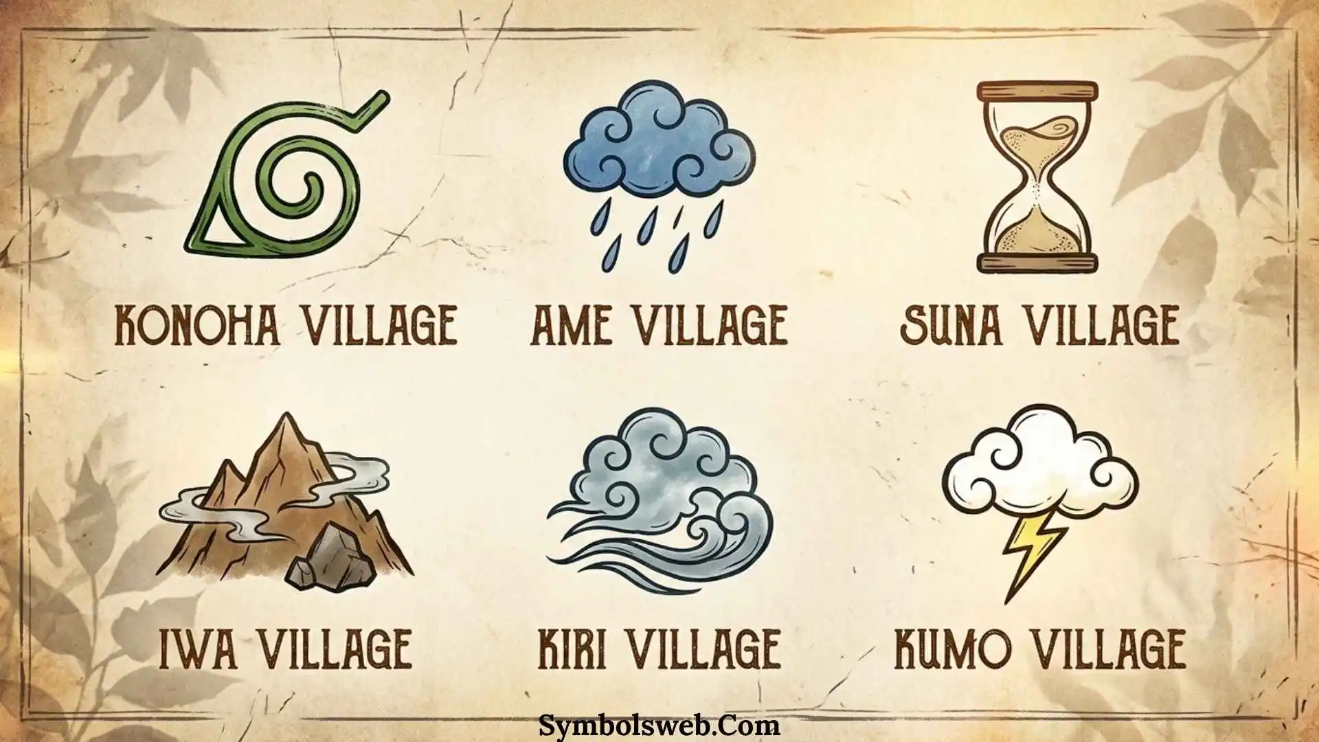 Naruto Village Symbols