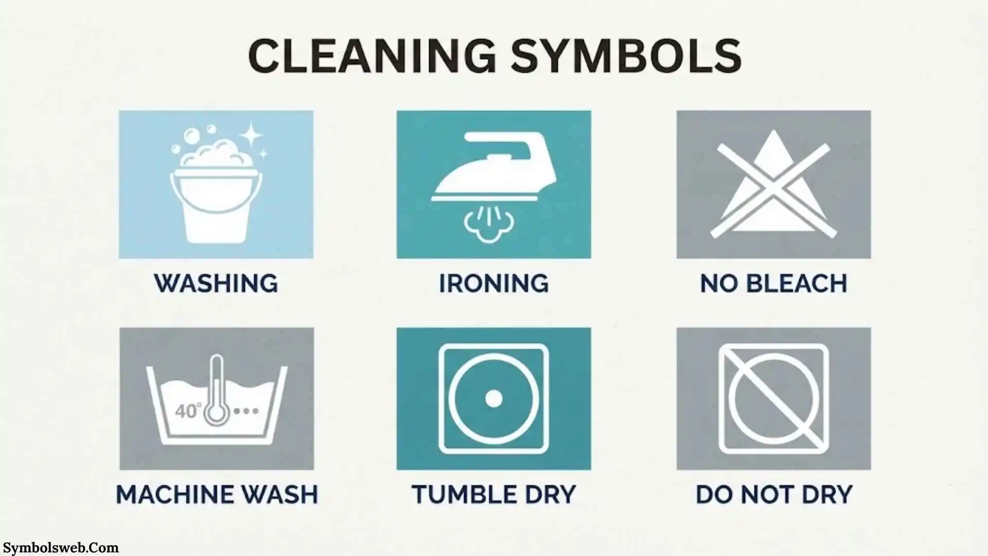 Cleaning Symbols