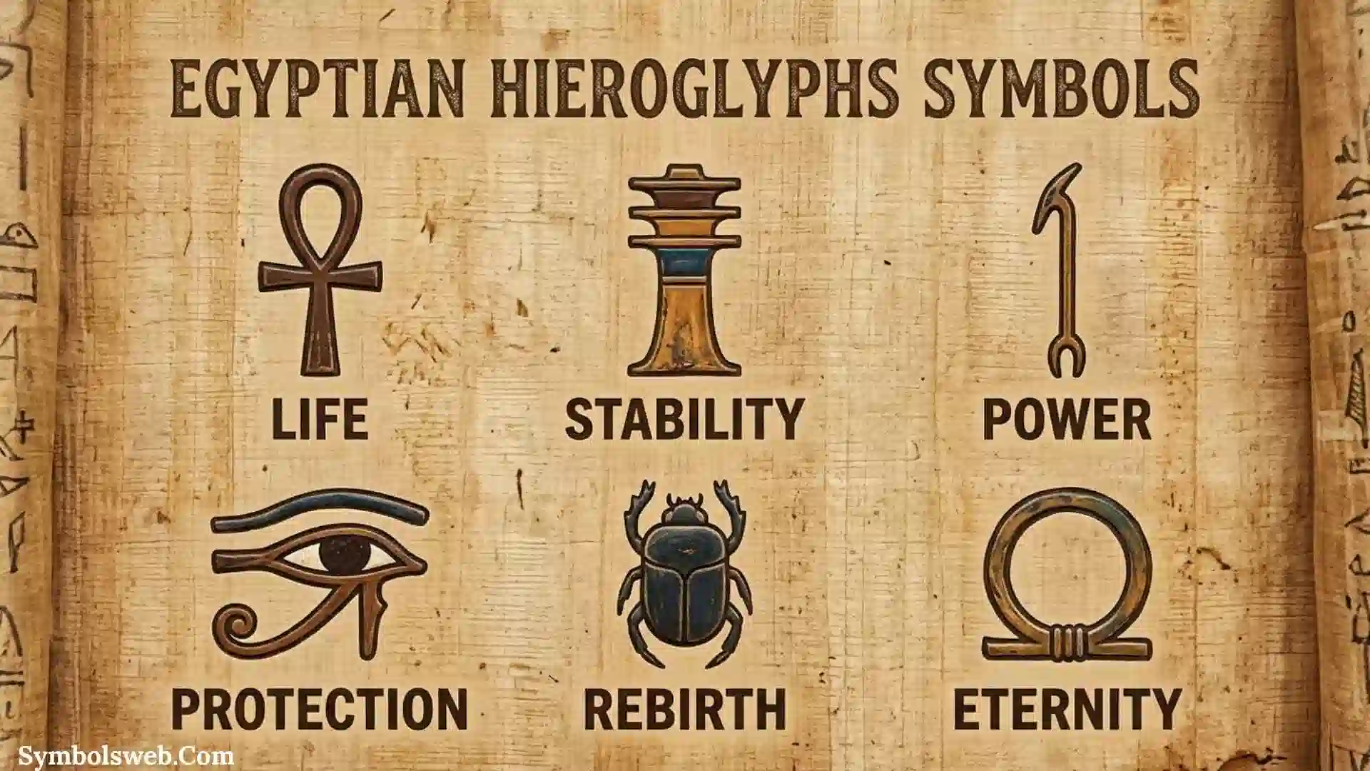 Egyptian Hieroglyphs Symbols
