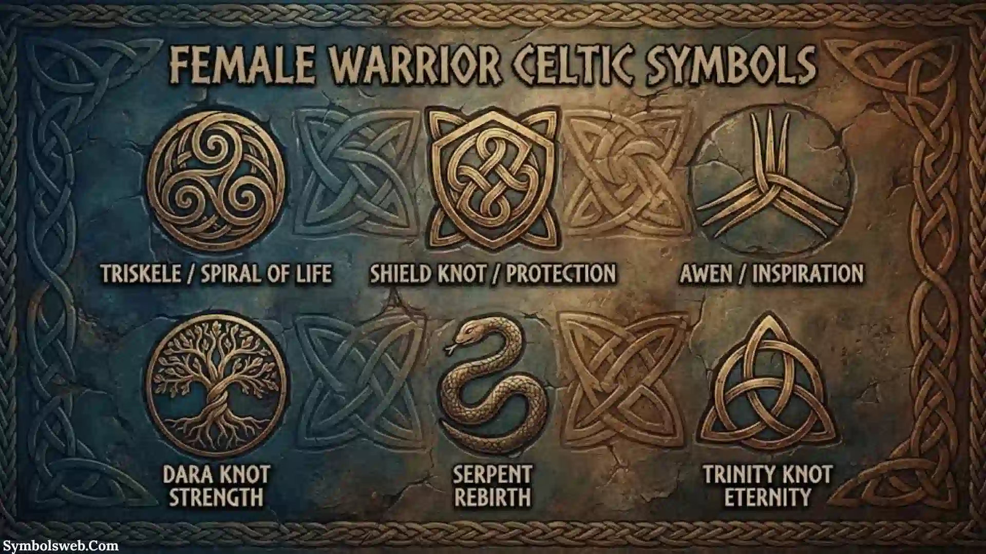 Female Warrior Celtic Symbols