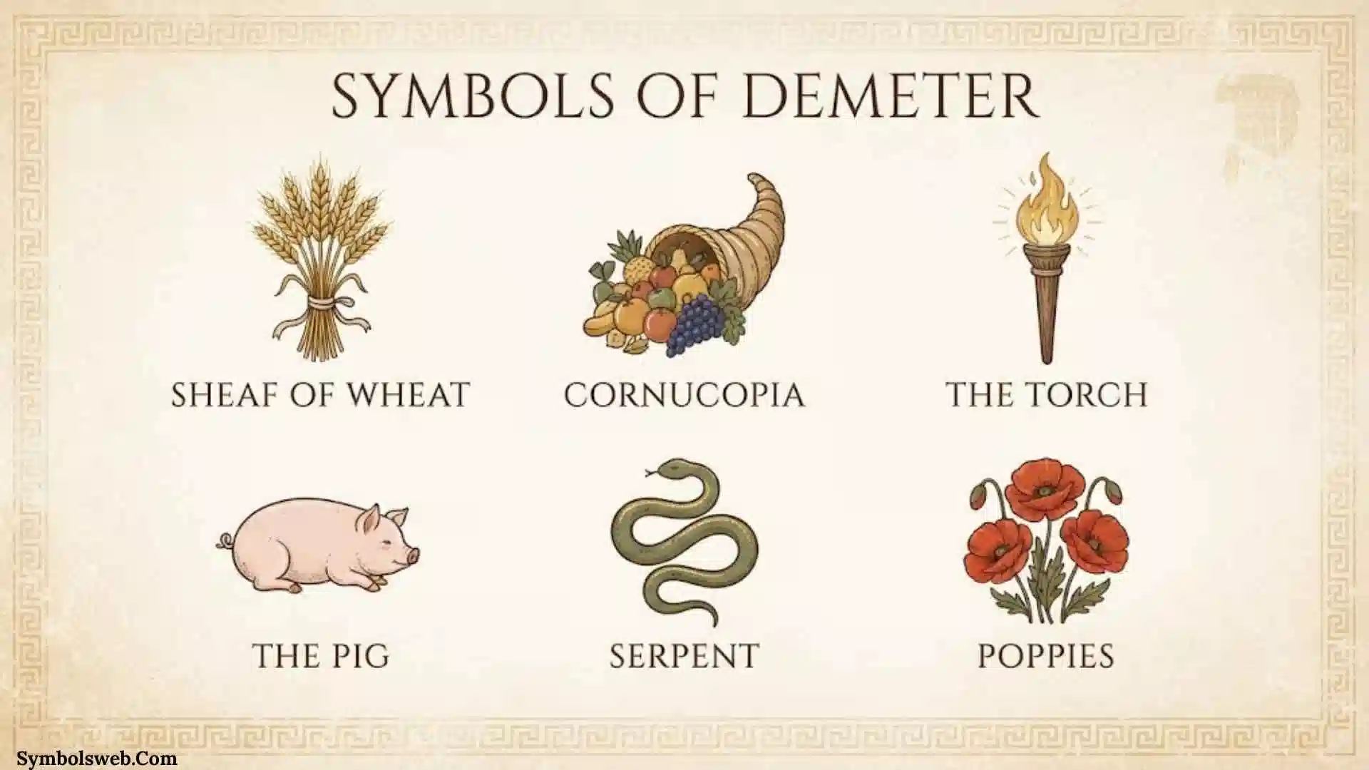 Symbols of Demeter
