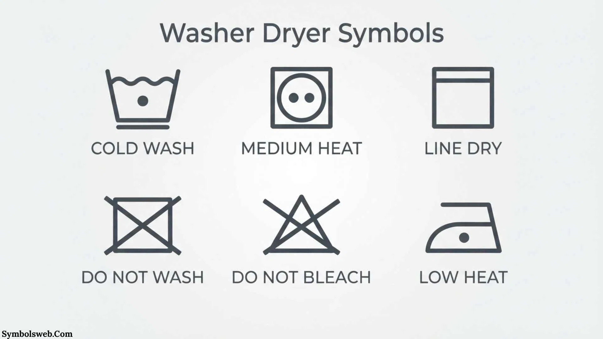 Washer Dryer Symbols